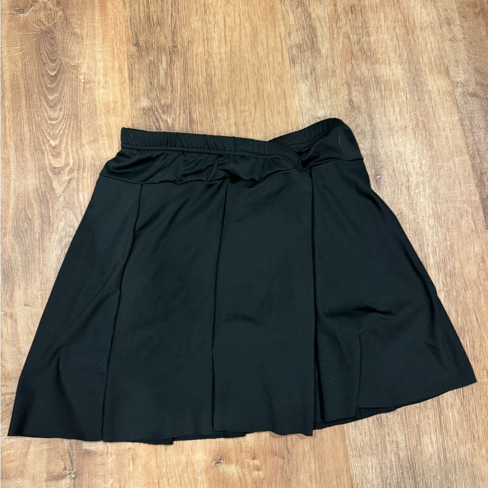 Black womens tennis skirt/ skort with shorts